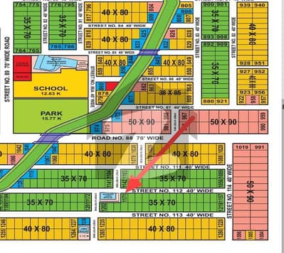 ایف ۔ 14 اسلام آباد میں 11 مرلہ رہائشی پلاٹ 1.55 کروڑ میں برائے فروخت۔