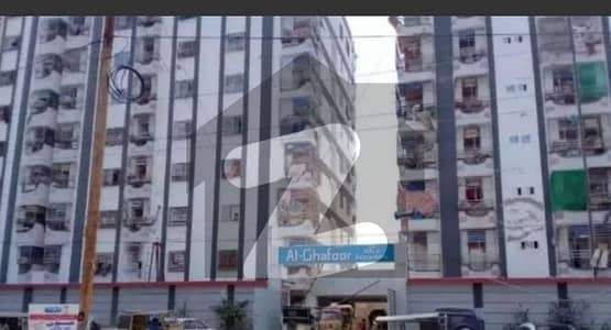 2 ROOM 2nd FLOOR FLAT FOR SALE ALGHAFOOR SKY TOWER SECTOR 11A NORTH KARACHI NEW BUILDING LIFT STAND BY GENERATOR CAR PARKING