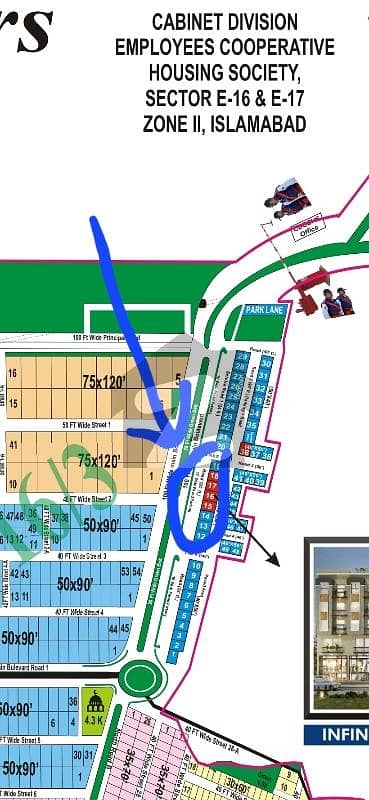 40x50 Commercial Main Double Road Cda Approved Commercial Area B+G+5