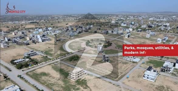 1 Kanal ( 50*90 ) Residential Plot on 100 Ft Road. Available For Sale in Mumtaz City Islamabad.