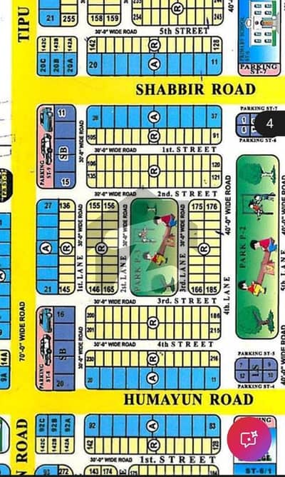 This Property Direct From Owner.  120 Yards Open Plot Park Face East Open Available For Sale in Sector R Gulshan e Maymar Karachi.