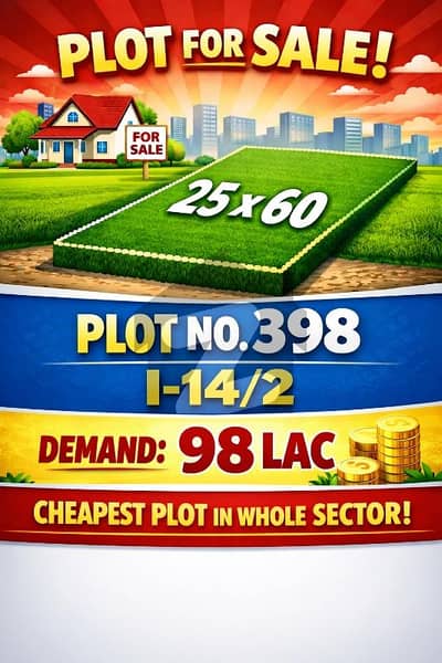 Best Opportunity to Buy Plot in I-14