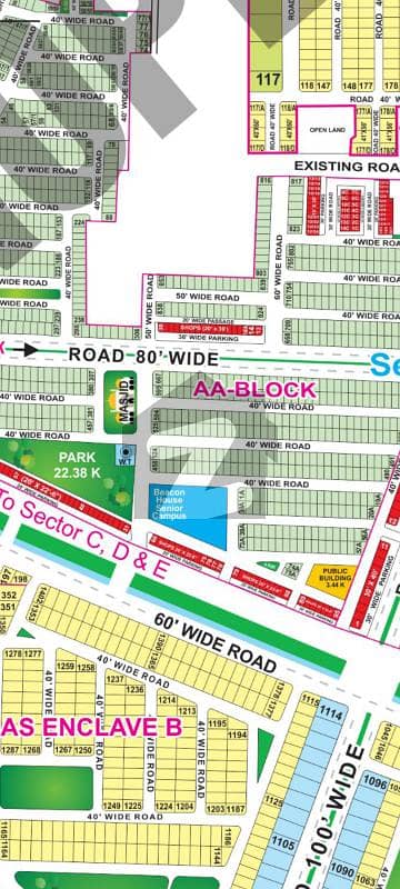 2 Marla Commercial Plot For Sale In AA Block Bahria Town Lahore