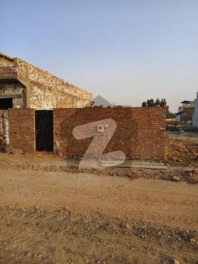 5 Marla plot with boundry wall