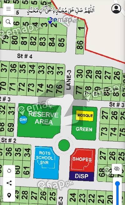 DHA Phase 2 Sector D |(1 kanal ) 18 Marla Corner 3 side open Plot For Sale near to school  near to Jikrandanda club.