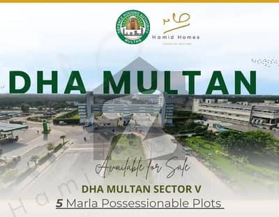 Invest Smart. Live Better. Own a 5 Marla Plot in Sector V, DHA Multan