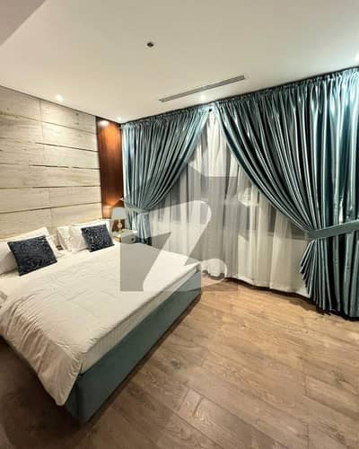 Park Facing Fully Furnished 2 Bed Apartment For Rent | Penta Square DHA Phase 5