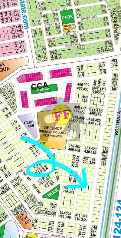 1 kanal Prime plot Block FF phase 4 DHA Lahore