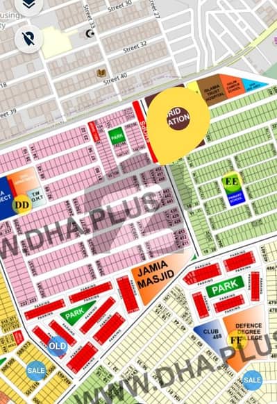 1 kanal Prime plot on double road phase 4 Block DD for sale