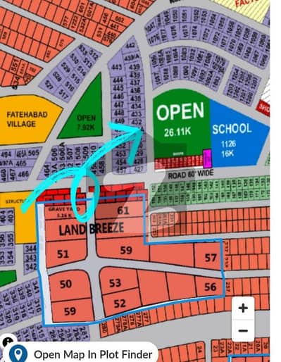 1 kanal Facing park Plot Block A LDA Avenue 1 Lahore