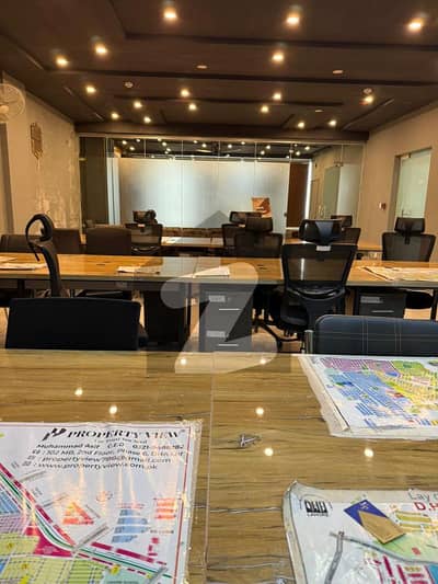 Fully Furnished 8 Marla Commercial Floor Available For Rent On Prime Location Of Phase 9 Town DHA Lahore