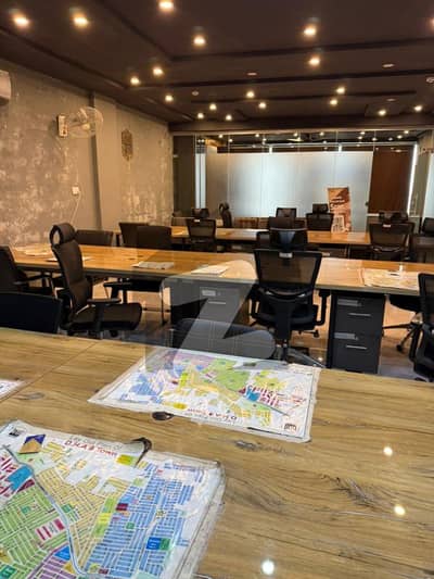 Fully Furnished 8 Marla Commercial Office Floor Available For Rent On Prime Location Of Phase 9 Town DHA Lahore