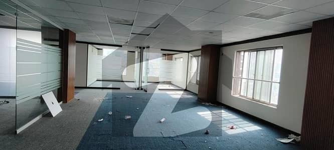 Gulberg Prime. Location Decent Semi Furnished 9300 Sft Office Available On Rent.
