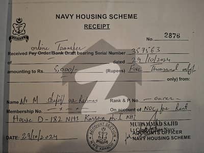 نیوی ہاؤسنگ سکیم کارساز کراچی میں 5 کمروں کا 14 مرلہ مکان 4.0 لاکھ میں کرایہ پر دستیاب ہے۔