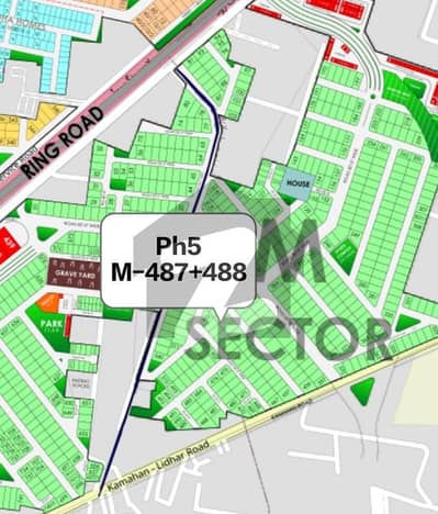 Plot No 487+488 M-Block | 2 Kanal Plot in Very Reasonable Price in Dha Phase 5 | Prime Location
