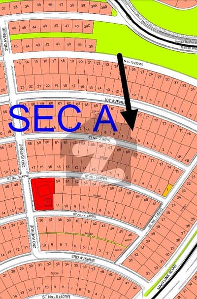 ڈی ایچ اے فیز 4 - سیکٹر اے ڈی ایچ اے ڈیفینس فیز 4,ڈی ایچ اے ڈیفینس,اسلام آباد میں 1 کنال رہائشی پلاٹ 2.9 کروڑ میں برائے فروخت۔