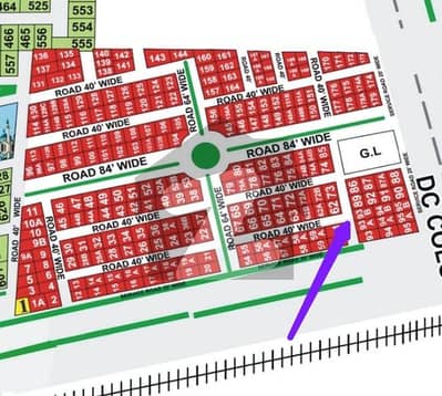 ڈی سی کالونی - نیلم بلاک ڈی سی کالونی,گوجرانوالہ میں 16 مرلہ کمرشل پلاٹ 3.85 کروڑ میں برائے فروخت۔