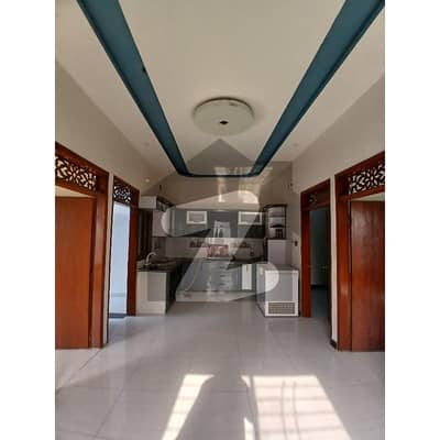 Available Lease 120 Square Yards, West Open 3 Side Corner 45 Feet Road G+2 With Roof Room And Attach Washroom House In Punjabi Saudagar PS City Phase 1: