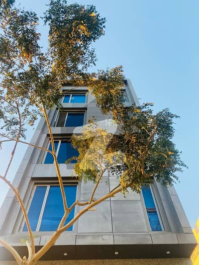 Luxury 100 Square Yard Building Office Available For Rent 1050 Sqft With Lift 1st Floor With Attached Washroom Plus Kitchen Huge Balcony Tile Flooring Stand By Generator 24/7 Chuki Daar Main Khy Shaheen & Zulfiqar Avenue Between DHA Phase 8 Al Murtaza Com