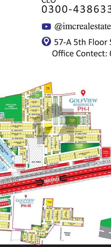10 Marla On Ground Possesion Plot For Sale In Golf View Residencia Phase 1 Block Bahria Town Lahore