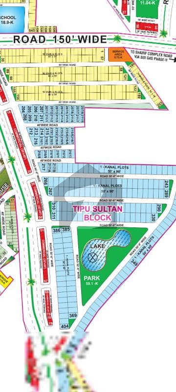 1 Kanal On Ground Possesion Plot For Sale In Tipu Sultan Block Bahria Town Lahore