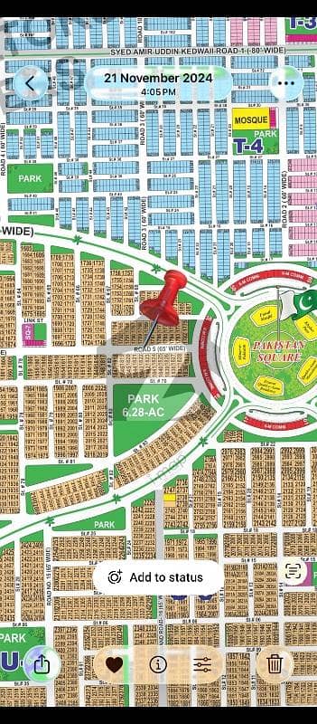 DHA Multan Sector Q 1 Kanal Residential Plot Near To Park, Masjid And Commercial. 65ft Road Facing.