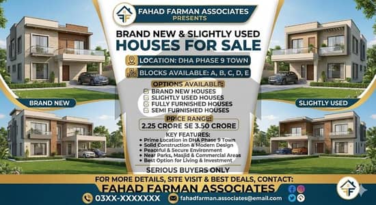 Fahad Farman Associates Offers House for Sale Dha Phase 9 Town Fahad Farman Associates Offers House for Sale Dha Phase 9 Town