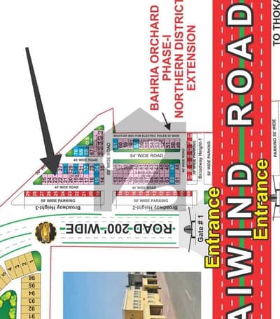 8 Marla Plot For Sale Northern Ext Near Gate 1
