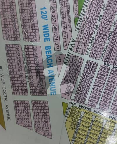 500+500Jori COSTAL Street 1 Off Kh E Bilal Zone D Phase 8 DHA Karachi Extension Plot For Sale