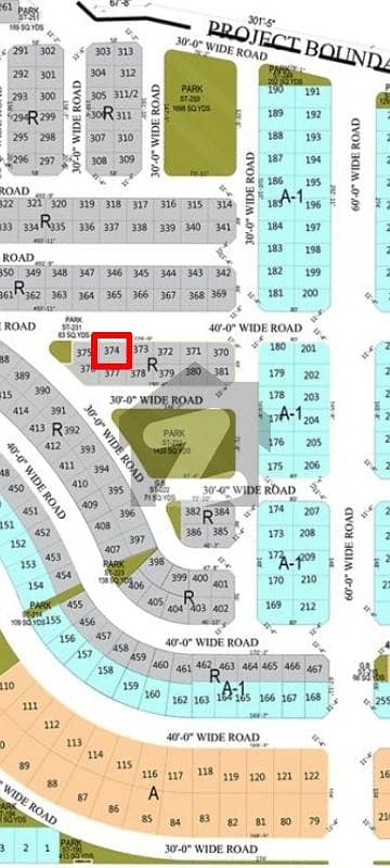 Main Road Location Plot of Block D