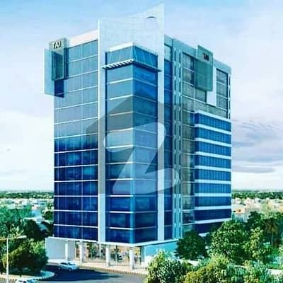 Roshan Trade Center Brand New and Leased Office For Sale 1560 Square Feet With All Modern Facilities At Prime Location of shaheed e Millat road Front Road Facing Office