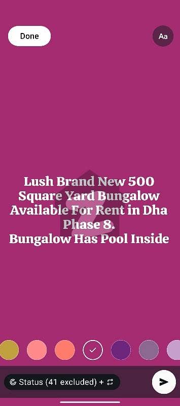 Brand New Bungalow For Rent Dha Phase 8