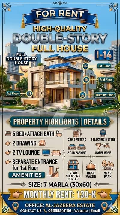 Ideal House Is Available For Rent In I-14