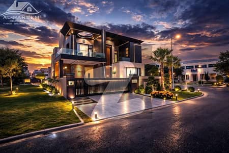 22 MARLA CORNER ULTRA MODERN MAZHAR DESIGN FULLY FURNISHED BUNGALOW WITH DOUBLE HEIGHTED TV LOUNGE FOR SALE IN DHA PHASE 7 NEAR TO RAYA.