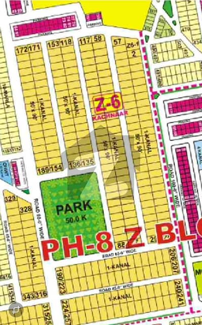 5 Marla Plot for Sale in Ivy Green Z6, DHA Phase 8 Lahore