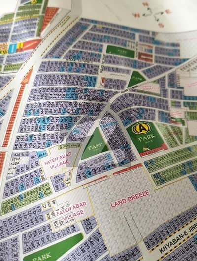 1 kanal commercial plot for sale in lda evenue 1 block A man 150 ft road