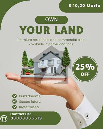 5 Marla Good Location Plot Available For Sale In Badar C Block SA Garden Phase 2