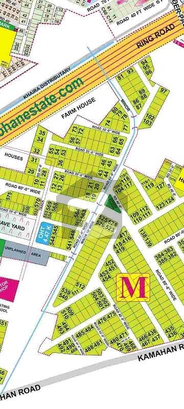 1 kanal Prime location plot Block M phase 5 DHA Lahore