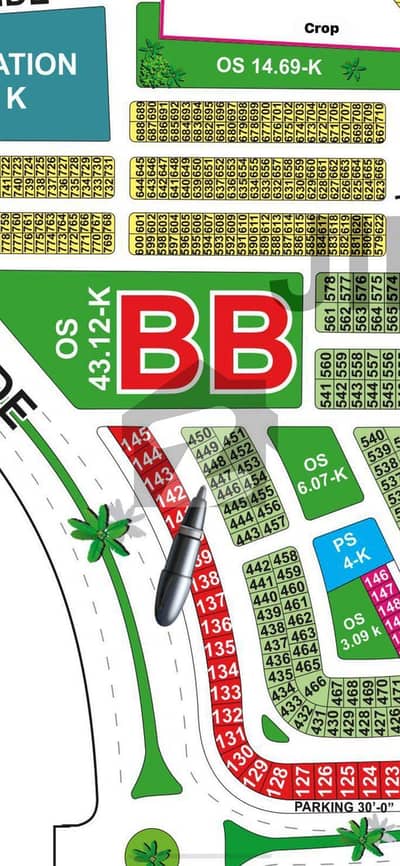 BB Block 10 Marla Plot For Sale Near Ring Road 150ft Road Prime Location