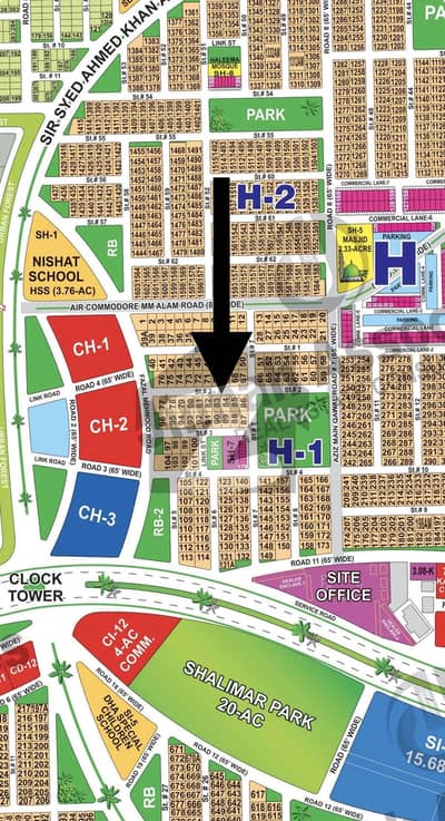 1 kanal Sector H Prime Location Plot Available For Sale