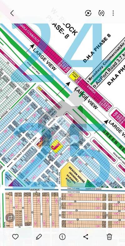 27 Marla Corner Plot for Sale in DHA Phase 6 Block J, Lahore