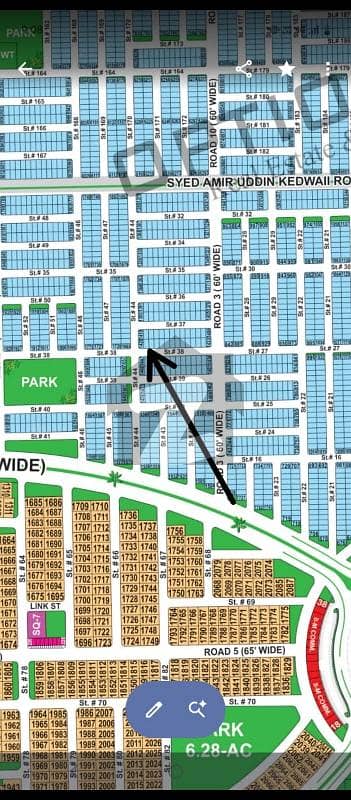 DHA Multan sector T 5 Marla residential plot near to Park, Masjid and commercial.