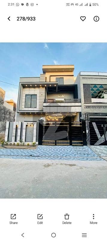 5 Marla brand new double story house available for sale