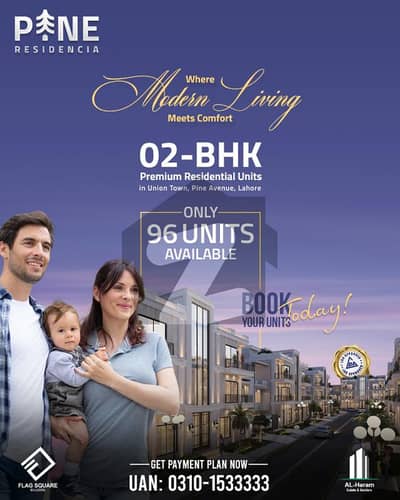 Book Your 2 Bed Townhouse in Union Town 1000 Sq. Ft. on Easy Installments