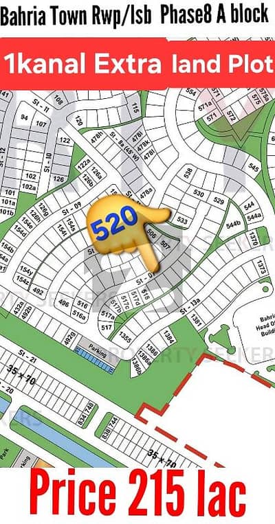 بحریہ ٹاؤن فیز 8 ۔ بلاک اے بحریہ ٹاؤن فیز 8,بحریہ ٹاؤن راولپنڈی,راولپنڈی میں 1 کنال رہائشی پلاٹ 2.25 کروڑ میں برائے فروخت۔
