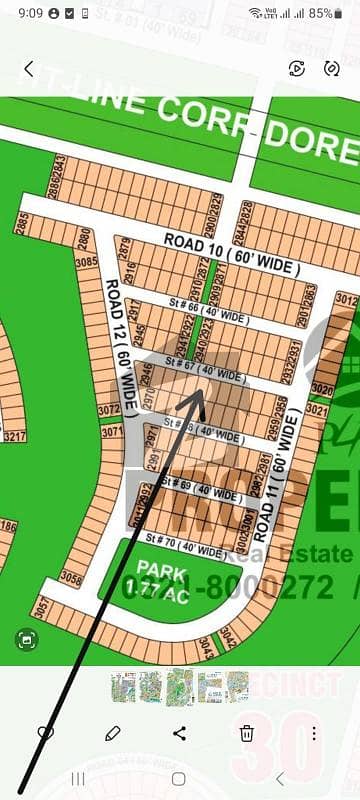 بحریہ ٹاؤن - پریسنٹ 30 بحریہ ٹاؤن کراچی,کراچی میں 11 مرلہ رہائشی پلاٹ 42.0 لاکھ میں برائے فروخت۔