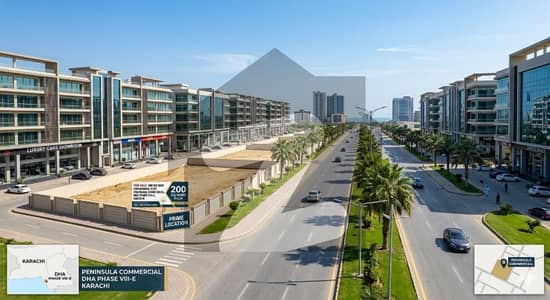 Best Investment Opportunity 200 Yds Commercial Plot Peninsula Commercial Phase VIII-E