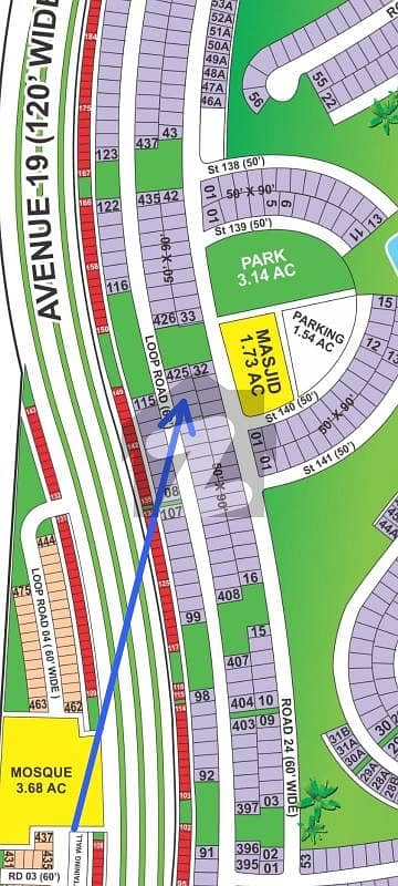 بحریہ ٹاؤن - پریسنٹ 20 بحریہ ٹاؤن کراچی,کراچی میں 1 کنال رہائشی پلاٹ 60.0 لاکھ میں برائے فروخت۔