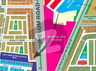 Corner and Back of 300ft Road Best Investor Rate Plot Available in LDA City