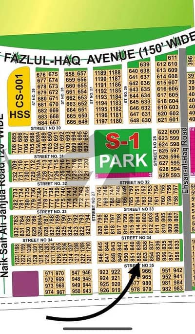 DHA Multan sector S 1 kanal residential plot near to y, Masjid and commercial.